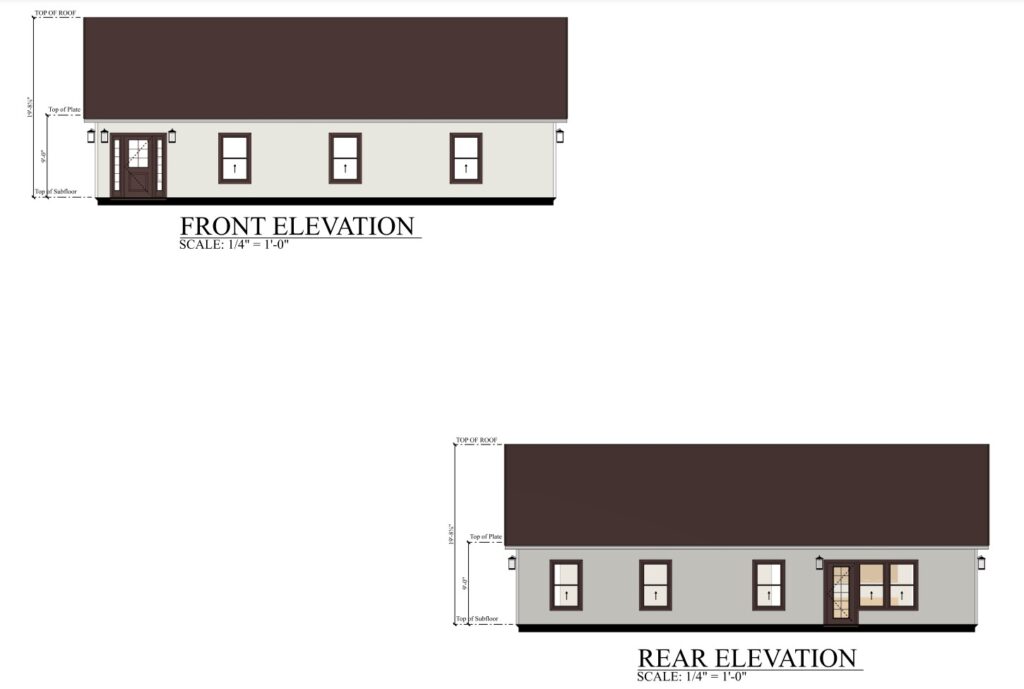 PL-62514 Constantine Front & Rear elevation