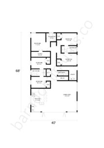 Lovely 5 Bedroom Barndominium Floor Plans - Barndominium Homes