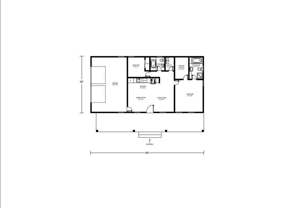 The Dakota Barndominium Floor Plan