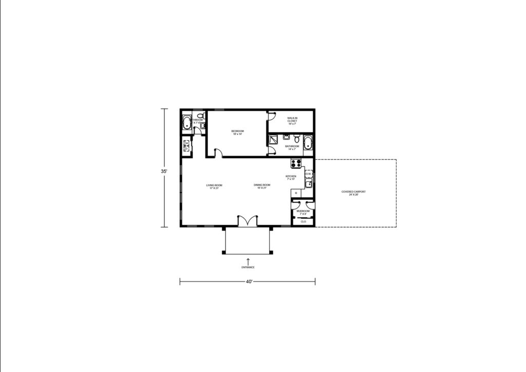 The Emerson Barndominium Floor Plan