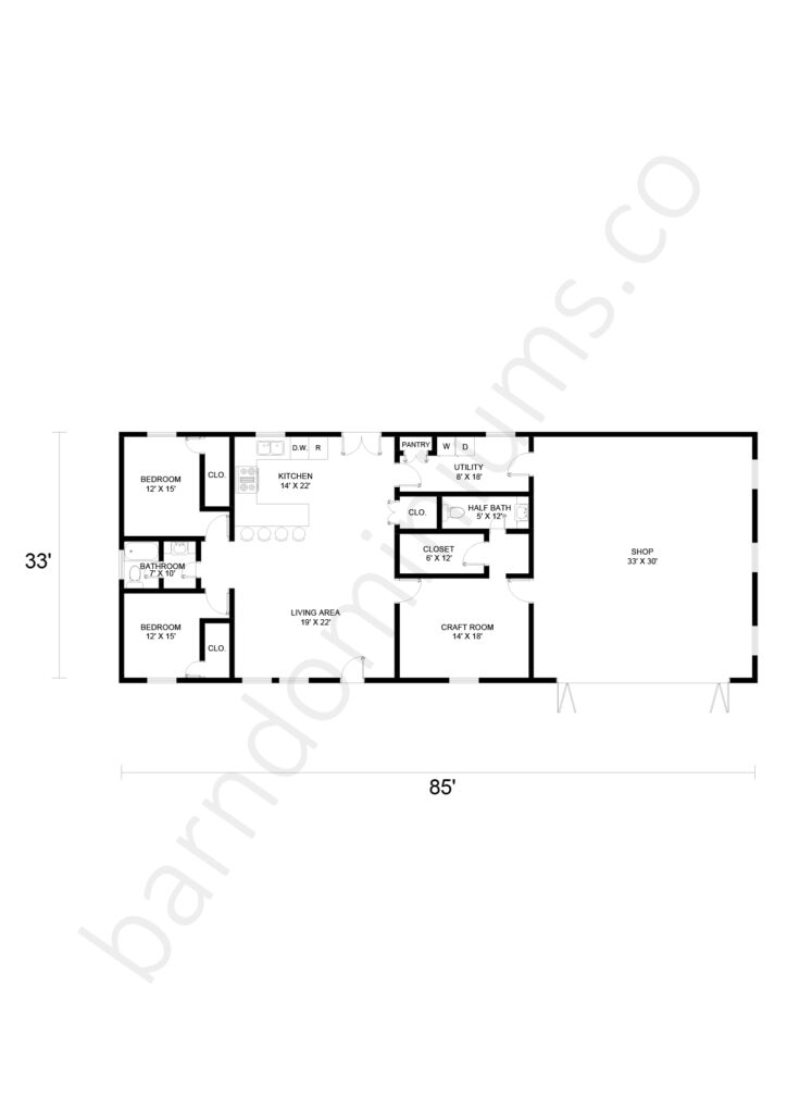 barndominium floor plan