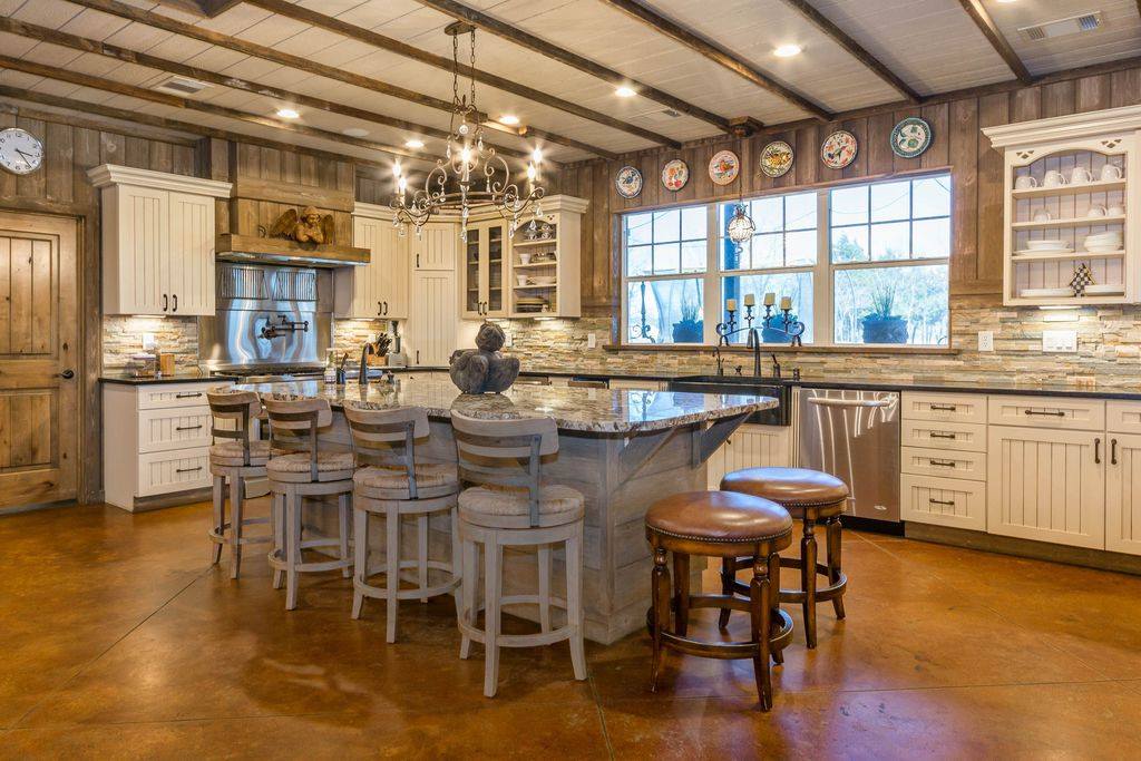 Large kitchen in Nevada barndominium