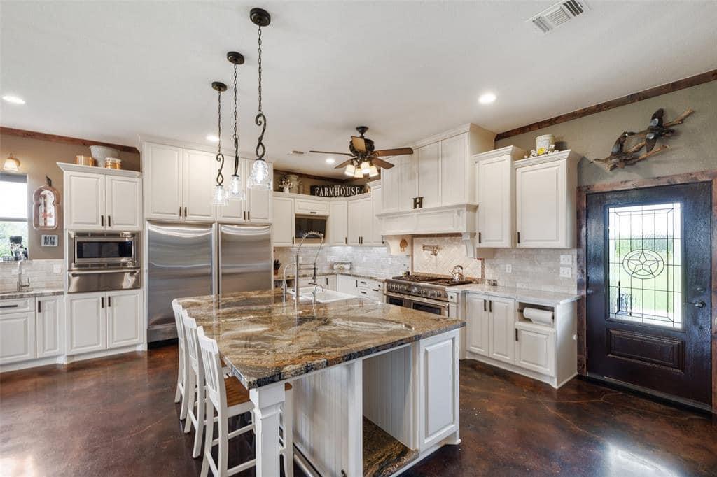 Kitchen and dining area