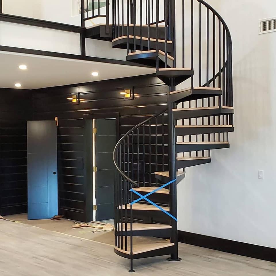 Eastern Texas Barndominium Stairs Interior
