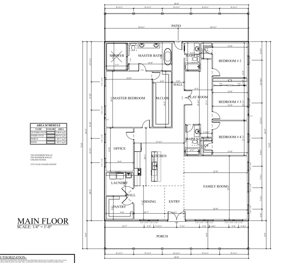 PL-62205 Whiting Barndominium Floor Plan
