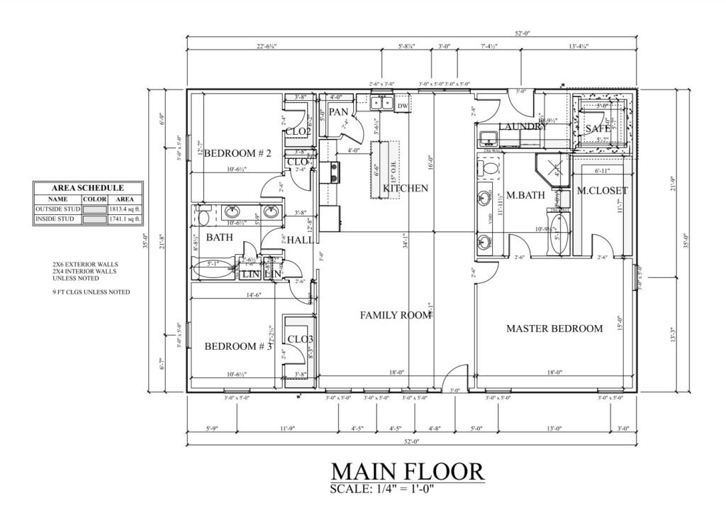 PL-62302 Greenway Barndominium Floor Plan