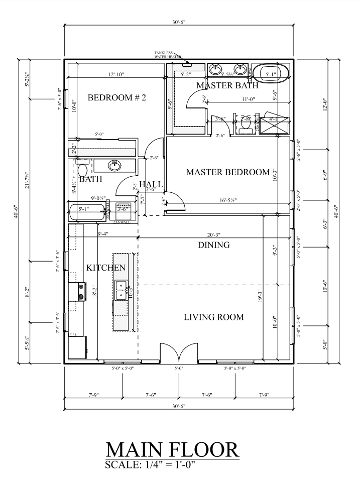 PL-3204 Atticus Barndominium Floor Plan