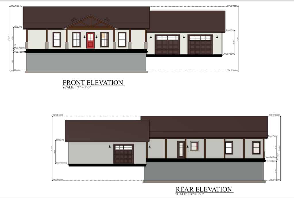 PL-60904 Front and Rear Elevation