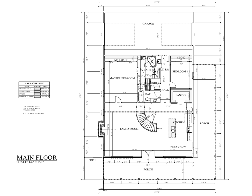 PL-63002 Graham Barndominium First Floor Plan