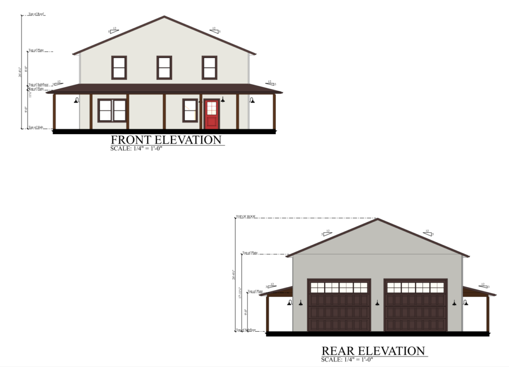 PL-69193 Front and Rear Elevation