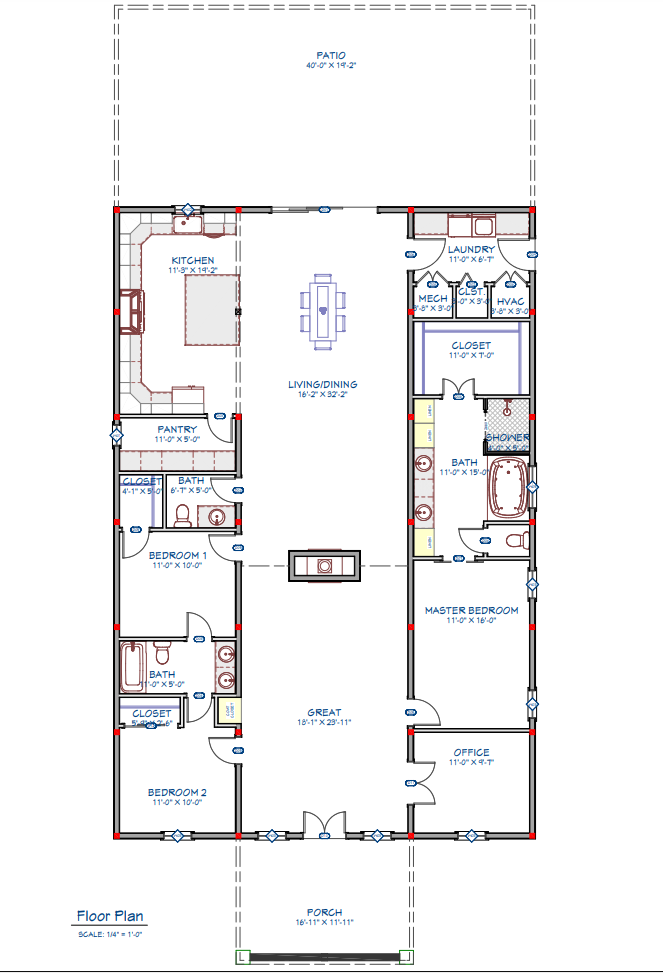 Barndominium Floor Plan 4239 Barndos Com - vrogue.co