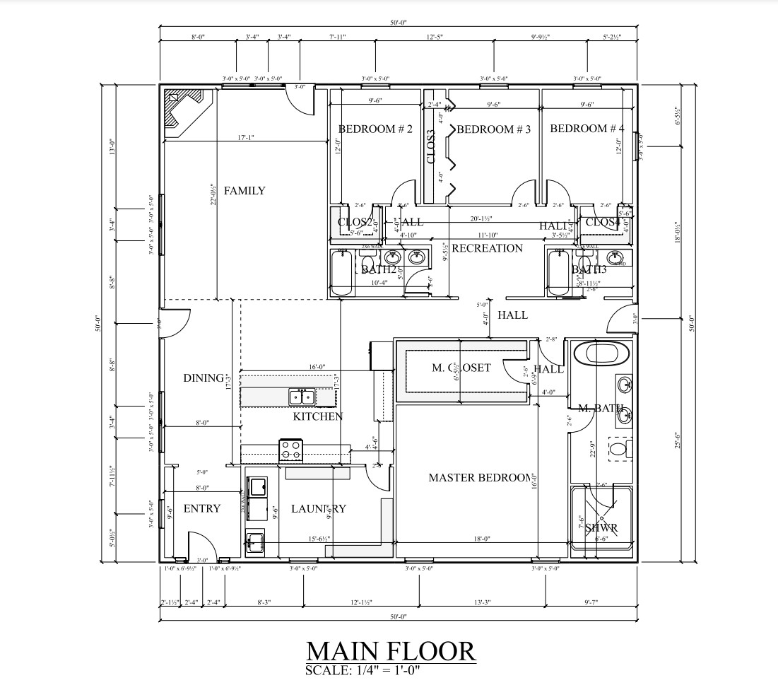 Charming 4 Bedroom Barndominium Floor Plans - Barndominium Homes