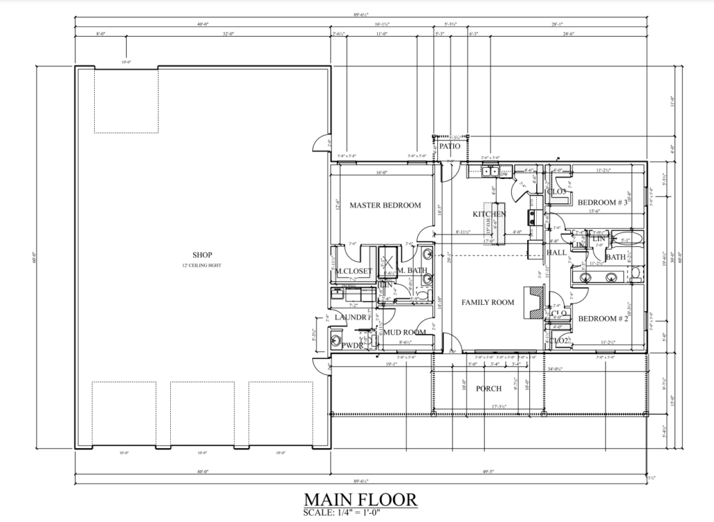 PL-62516 Johnson Barndominium Plan
