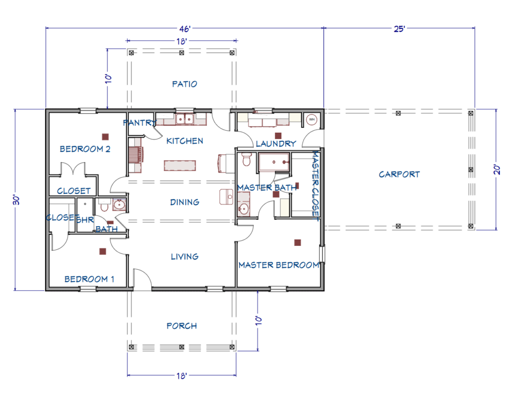 LP-3205 Starnes Floor Plan